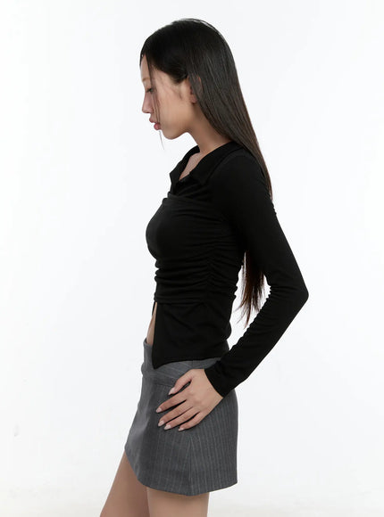 layered-collar-shirred-long-sleeve-top-cs518