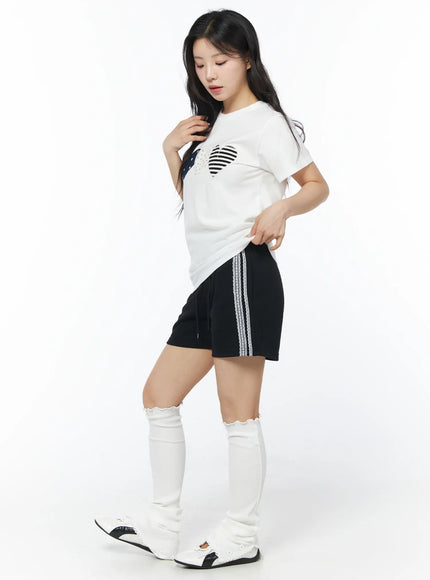 lace-side-stripe-athletic-shorts-cd805
