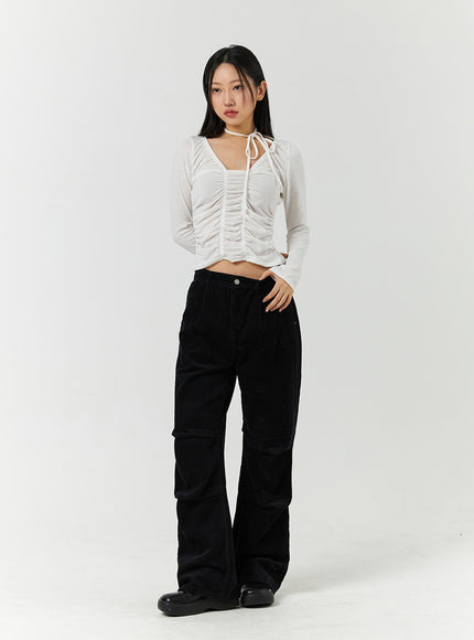 corduroy-middle-waist-pocket-straight-leg-trousers-cd322