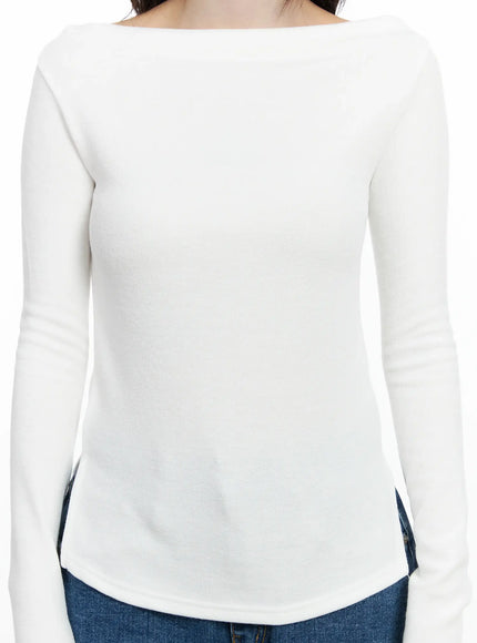 boat-neck-slit-side-long-sleeve-top-if524