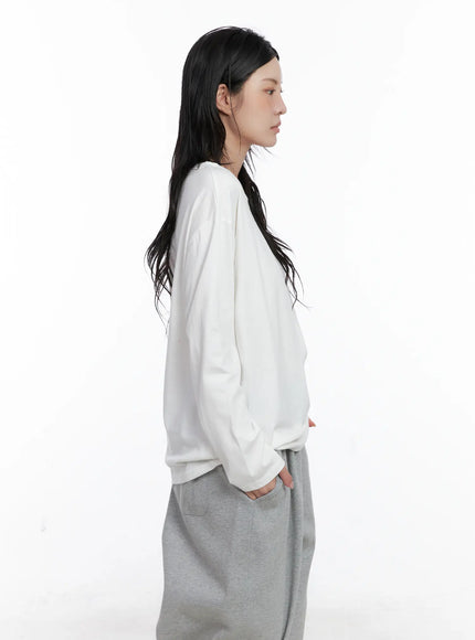 Basic Oversized Long Sleeve Tee CS529