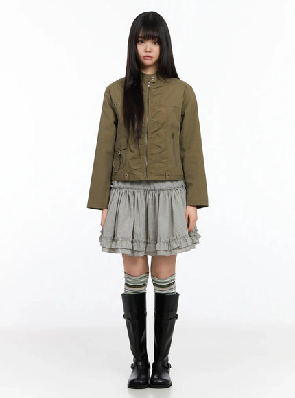 tiered-plaid-frill-midi-skirt-ia523