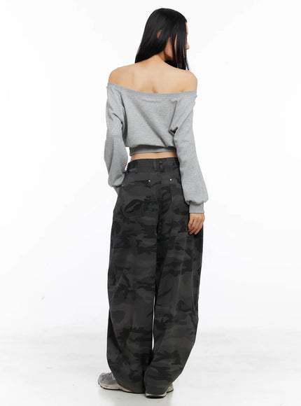 Casual Off-Shoulder Pullover CS511