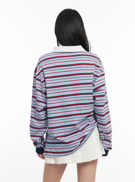 oversized-striped-long-sleeve-polo-shirt-cf514