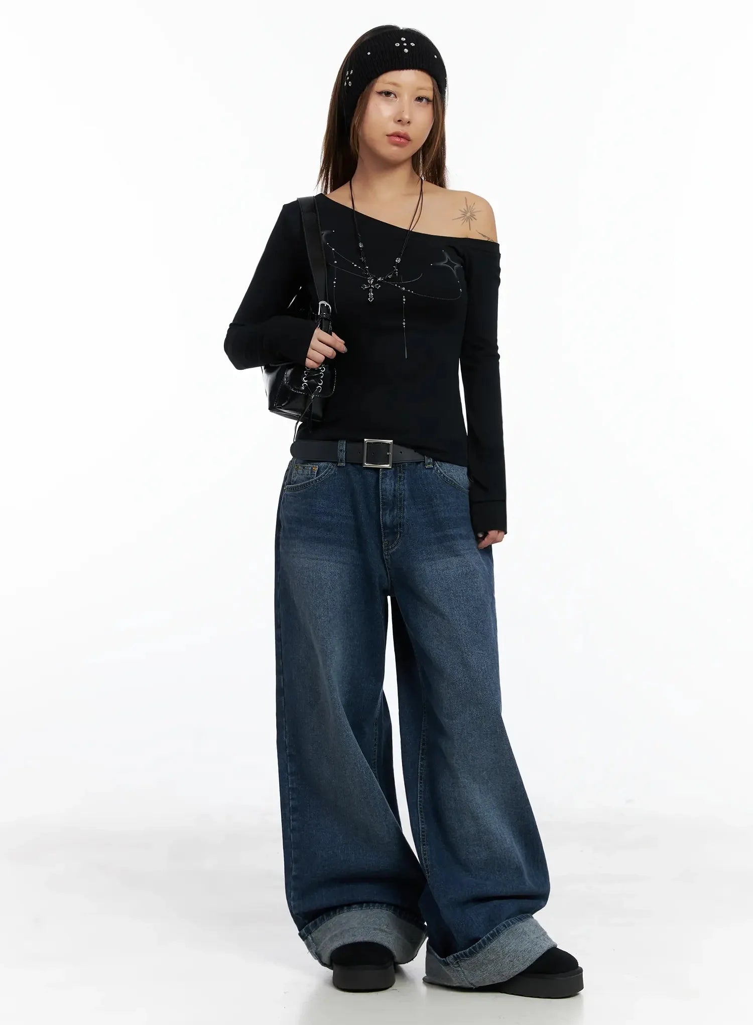 geometric-studded-off-shoulder-top-in528