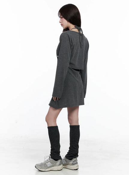 Knit Dress and Cardigan Set CO520