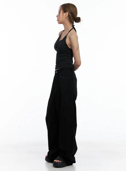 tzuyu-studded-wide-leg-cotton-pants-cl511