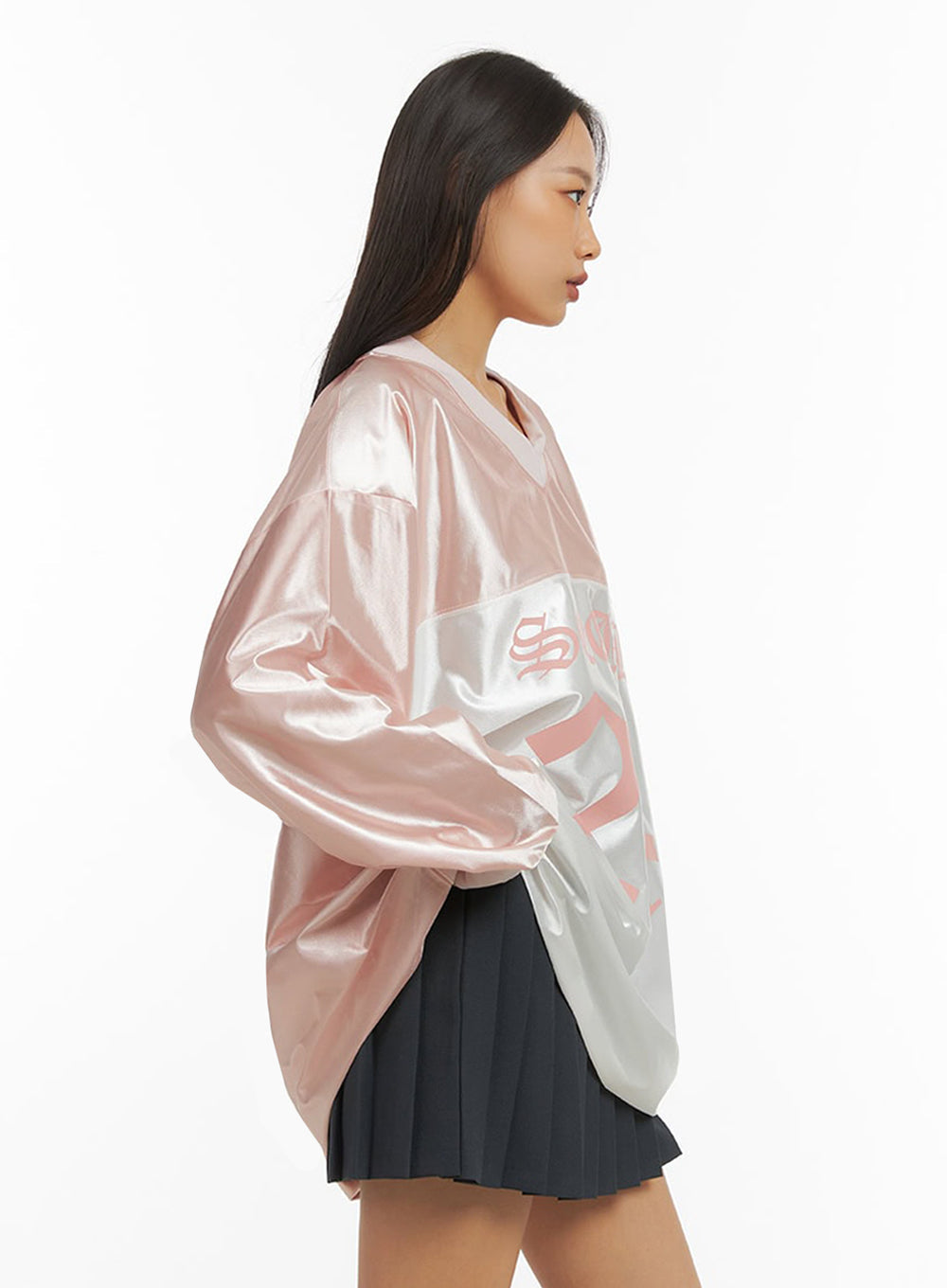 pink-lettered-poly-sweat-v-neck-hoodie-io409