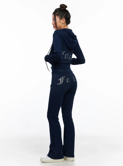 Graphic Bootcut Sweatpants CO515