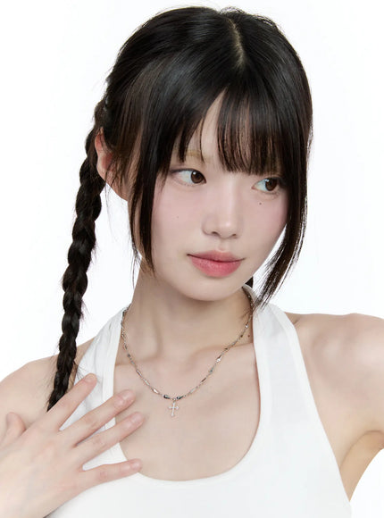 triangle-chain-cross-pendant-necklace-cg511