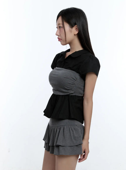 polka-dot-shirred-tube-top-cu527