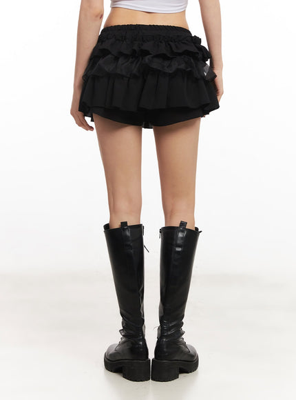Low-Rise Flirty Ruffle Skirt CA514