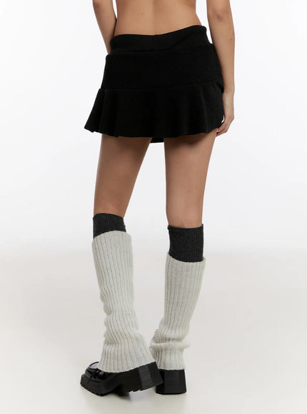 Ruffle Flare Mini Skirt CN527