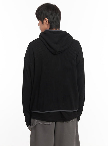 mens-half-zip-waffle-knit-hoodie-im519