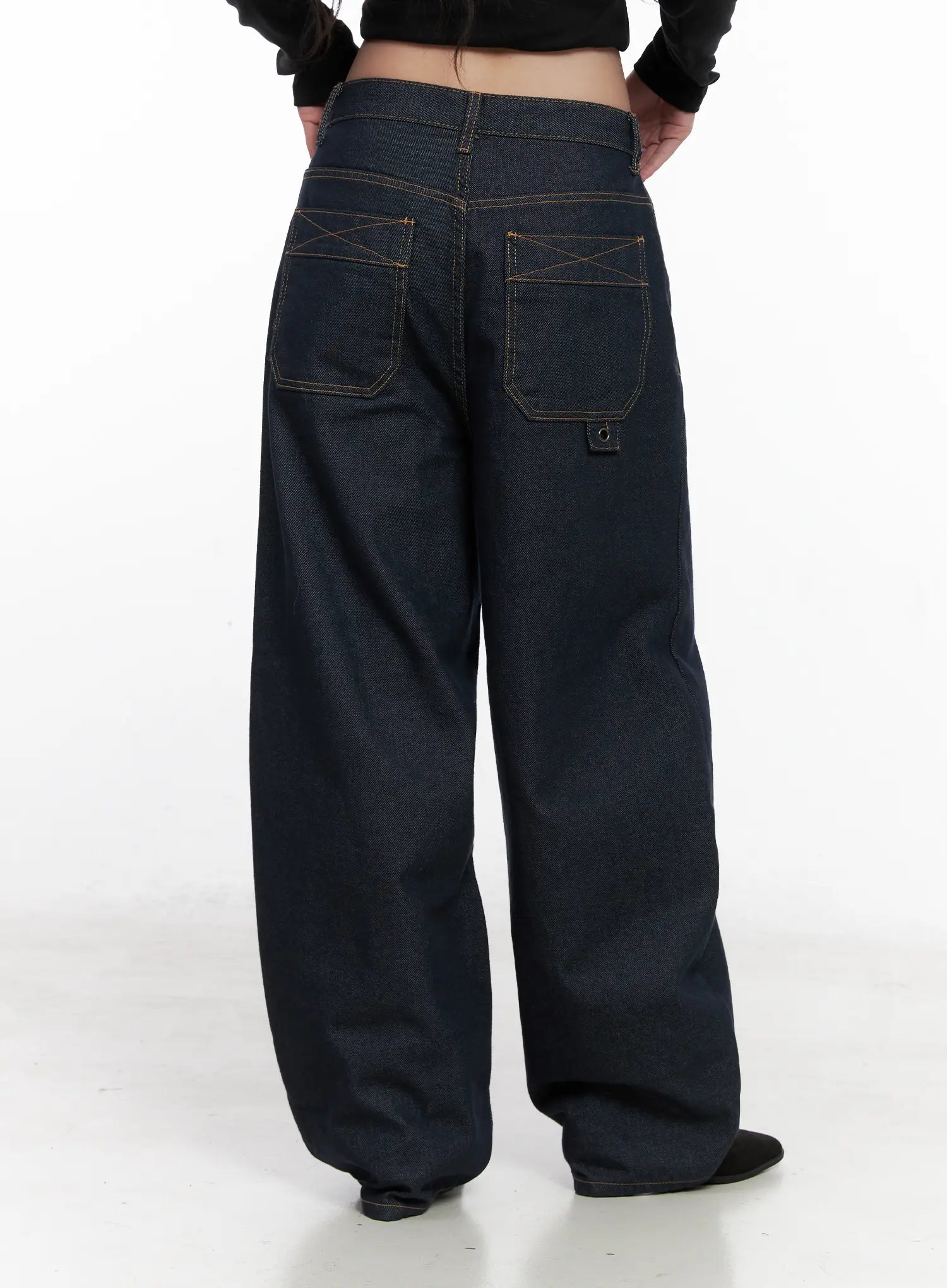 Heaven Wide-Leg Dark Washed Jeans CN513