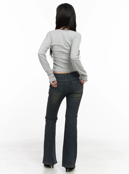 soleil-hip-pad-stripe-flared-jeans-cn512
