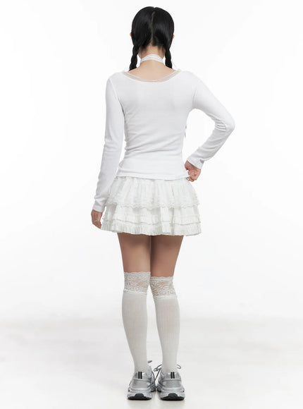 ruffled-lace-mini-skirt-cn528