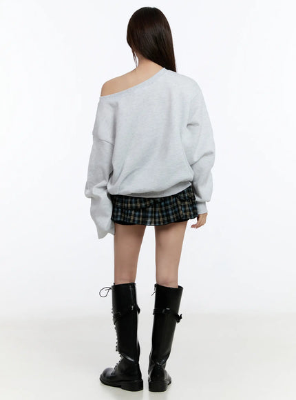 plaid-layered-ruffle-mini-skirt-cn524