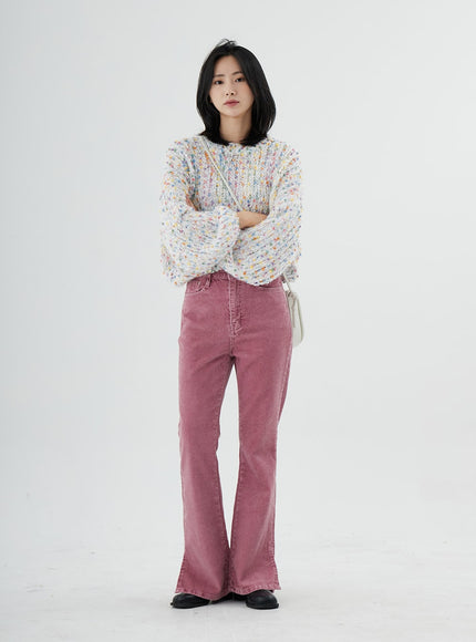 Corduroy Bootcut Pants ON07