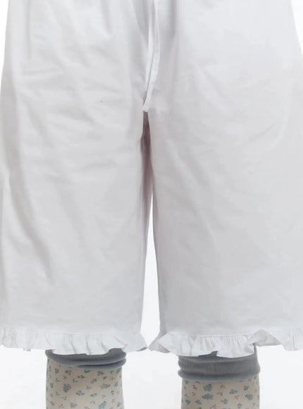 Frilled Cotton Shorts IM509