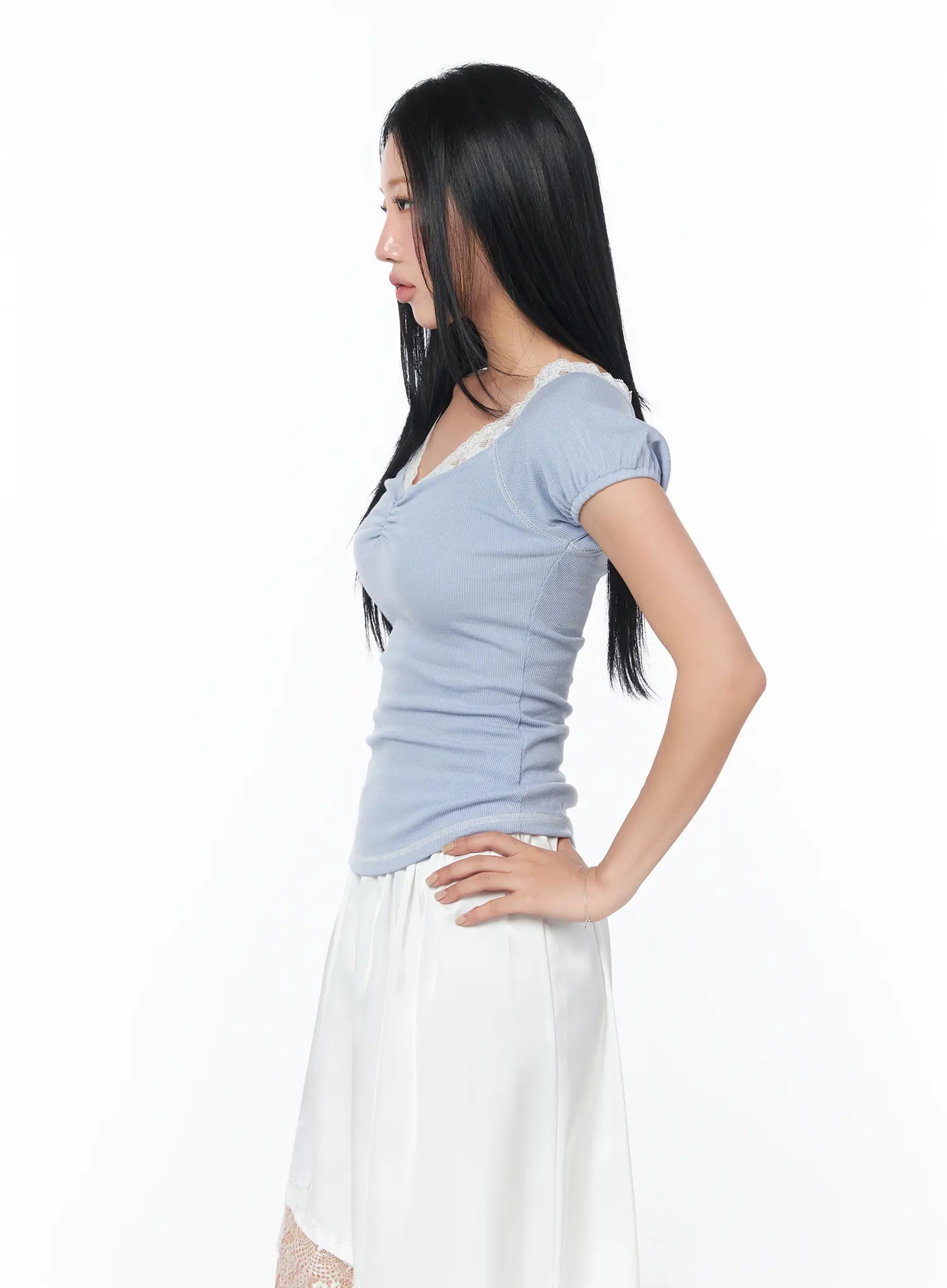 chic-lace-trimmed-shirred-tee-cy512