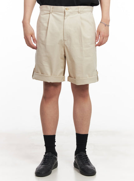 mens-roll-up-cotton-shorts-light-beige-ia529