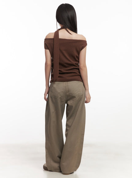 stripe-off-shoulder-top-with-scarf-ca521