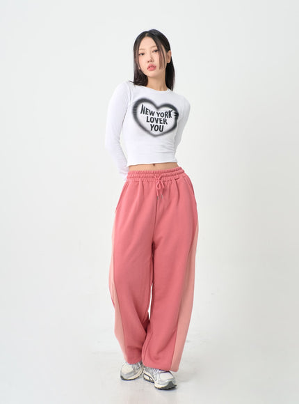 Wave New York Crop Long Sleeve T-Shirt IS06