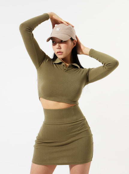 Top And Mini Skirt Set IM306