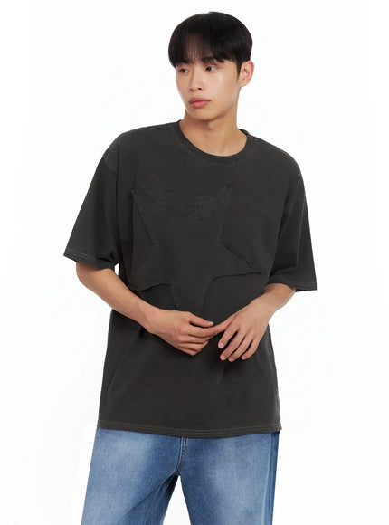 Men's Star Patch T-Shirt IL516