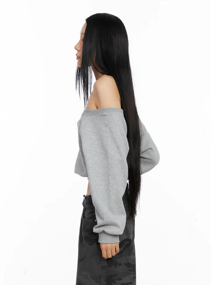 Casual Off-Shoulder Pullover CS511