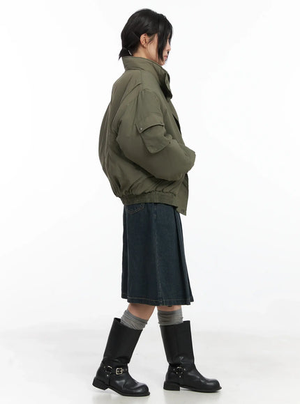 pleated-belted-denim-skirt-cn528