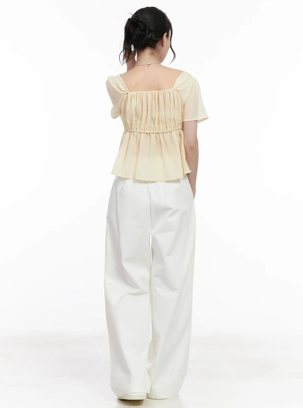 High-Waist Wide Leg Trousers CA510