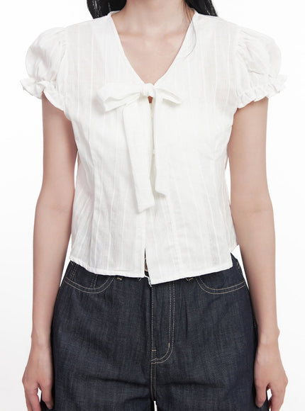 tie-puff-sleeve-crop-blouse-top-cy526