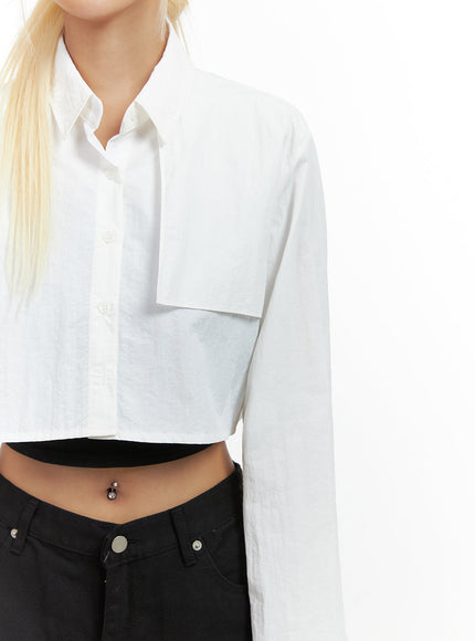 buttoned-solid-crop-blouse-co414