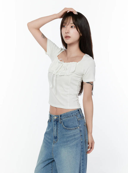 ruffled-ribbon-short-sleeve-top-cy514