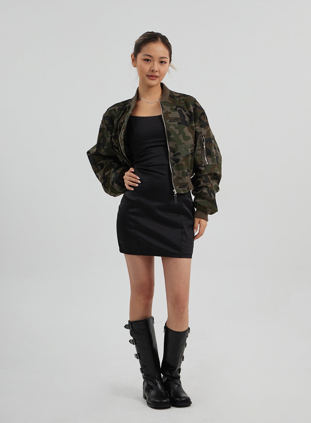 Satin Mini Dress CF313