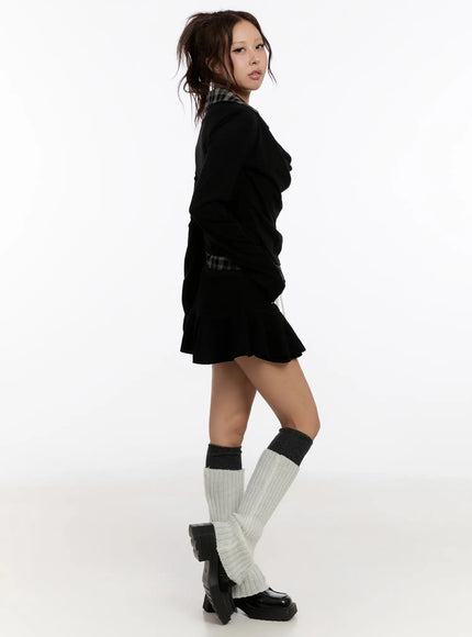 plaid-layered-long-sleeve-top-cn527