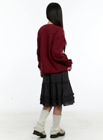 gingham-ruffle-layered-midi-skirt-cs517