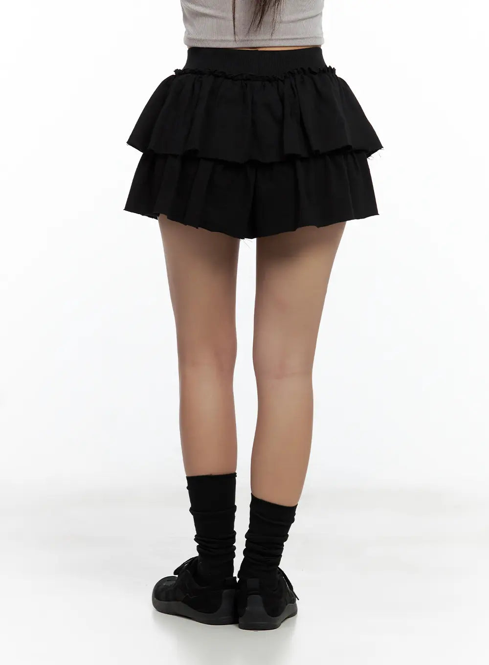 tiered-ruffle-mini-skirt-cl508