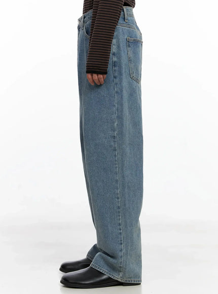 Men's Classic Blue Denim Jeans IO516