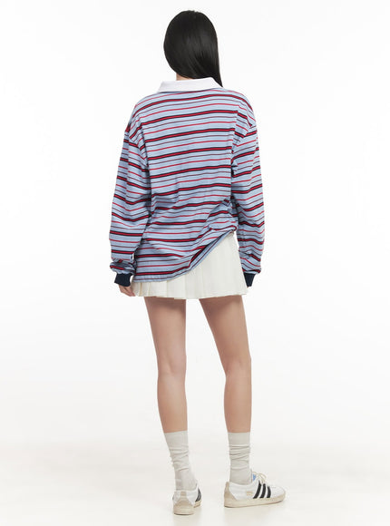 oversized-striped-long-sleeve-polo-shirt-cf514