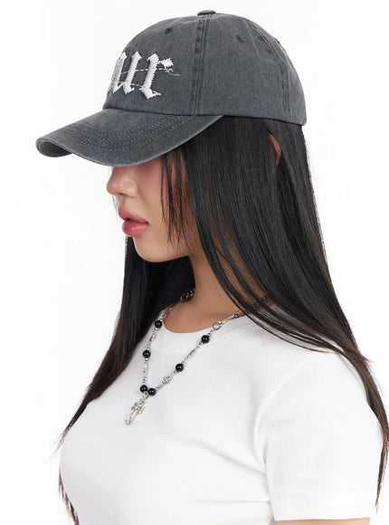 Embroidered Graphic Baseball Cap IA507