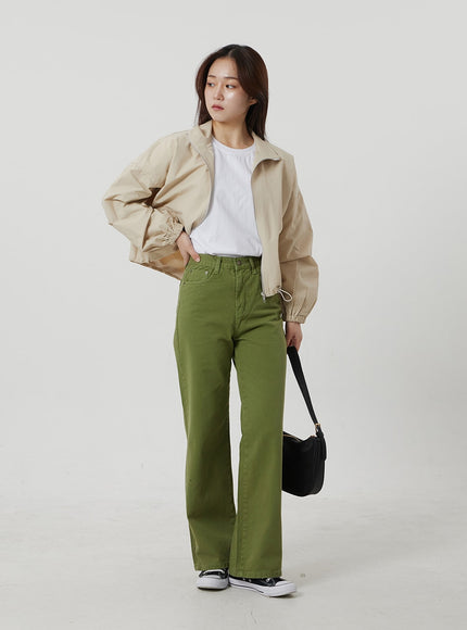 Straight Leg Pants OF306