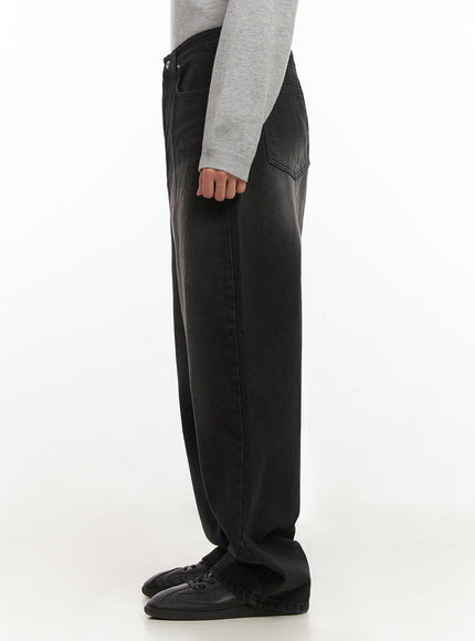 Men's Washed Relaxed-Fit Jeans IF517