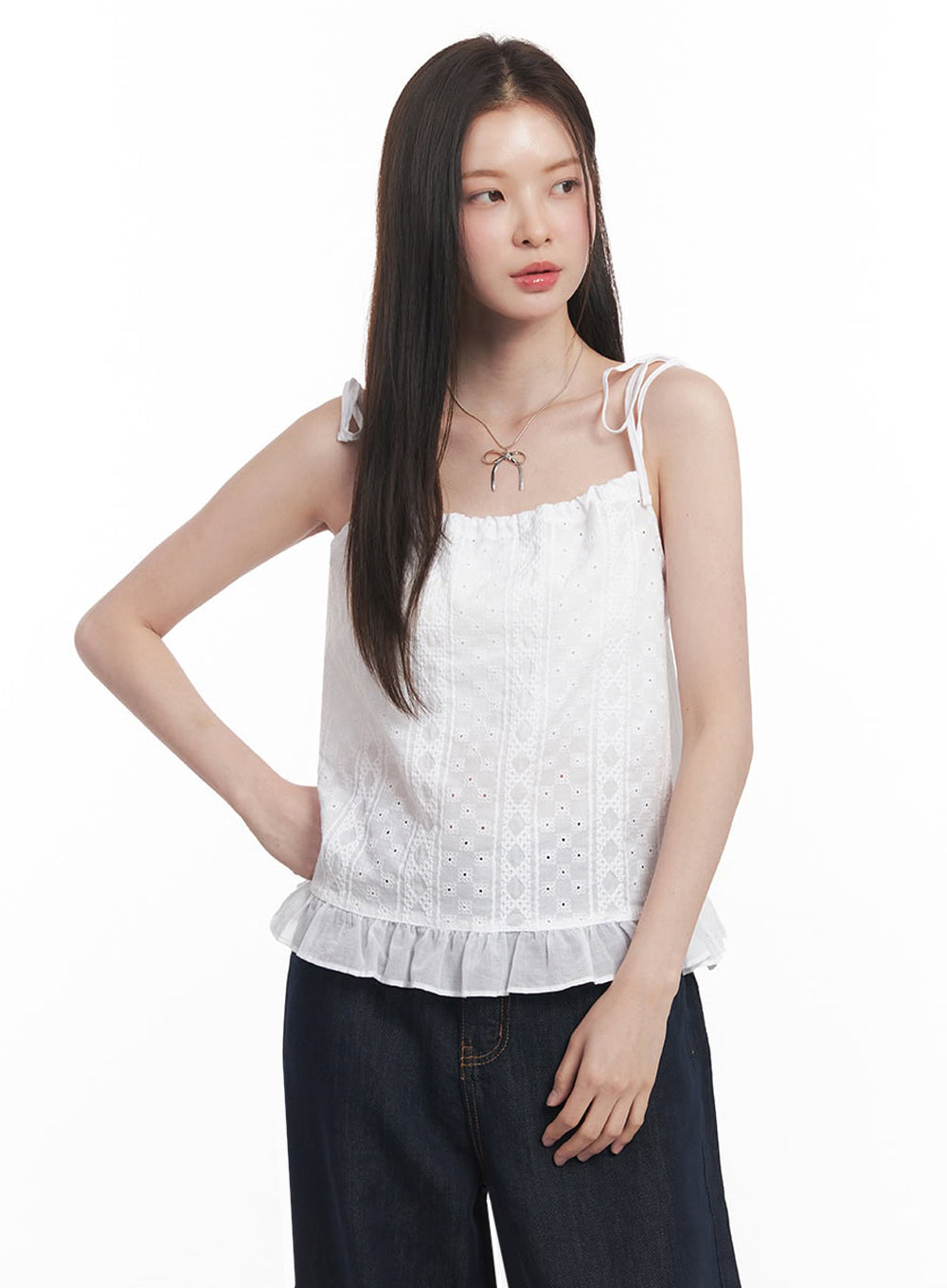 frill-lace-ribbon-cami-top-iy509