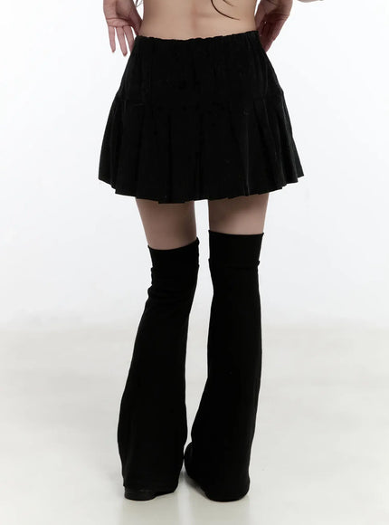 corduroy-button-pleated-mini-skirt-cn525