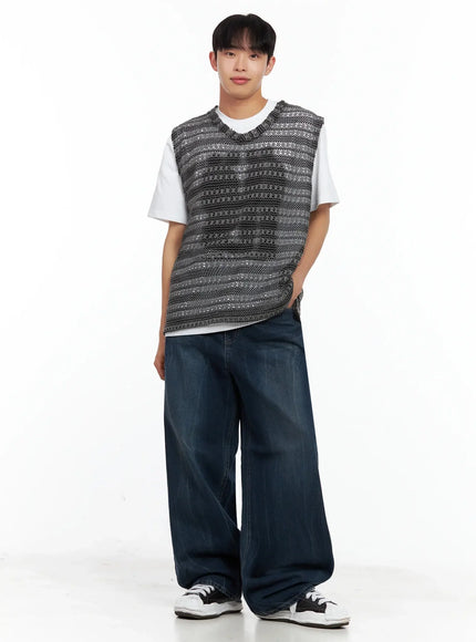 mens-striped-knit-v-neck-vest-il516