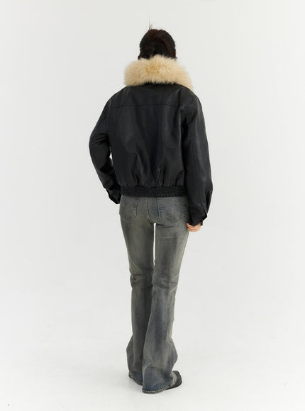 faux-leather-jacket-with-fur-collar-cn303