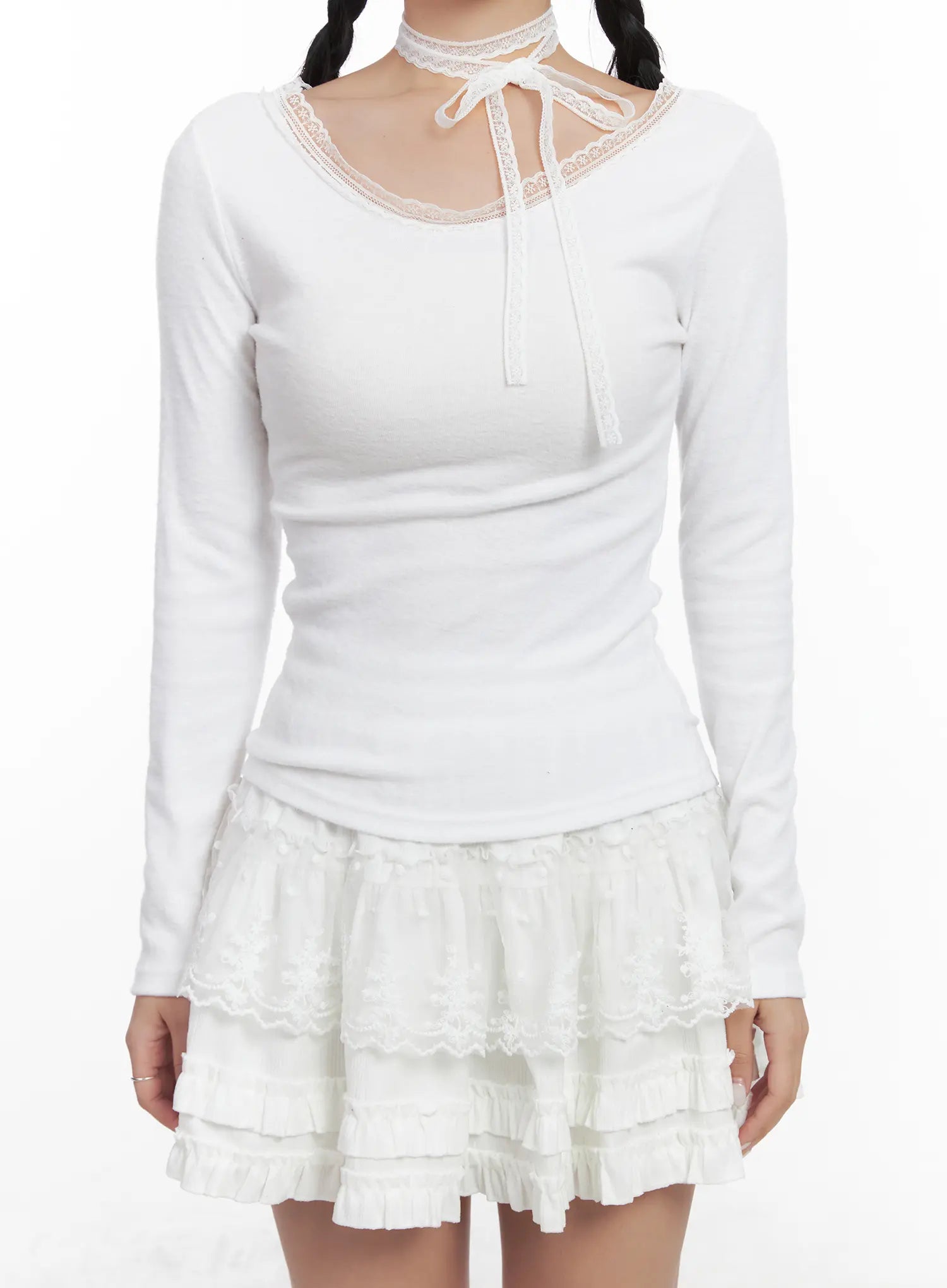 lace-trim-top-and-ruffle-skirt-set-cn528